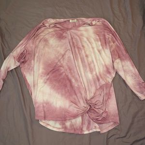 Tie Dye Pink Lily Top